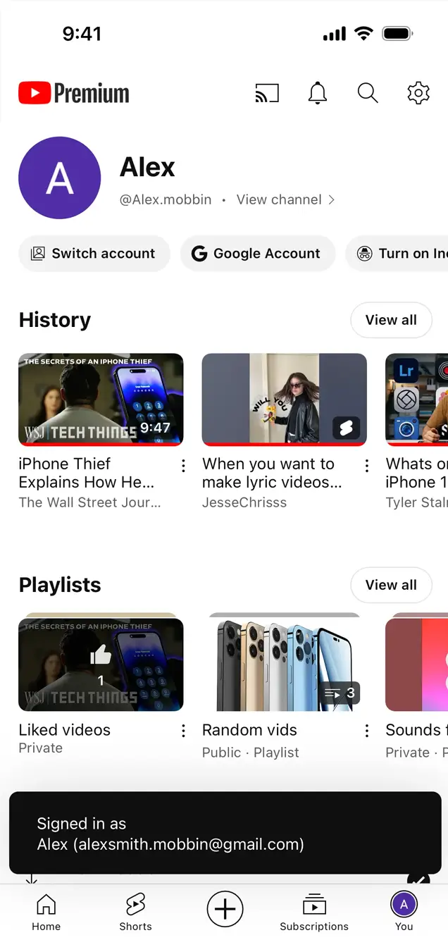 Аккаунт YouTube Tracker | Loginhelp